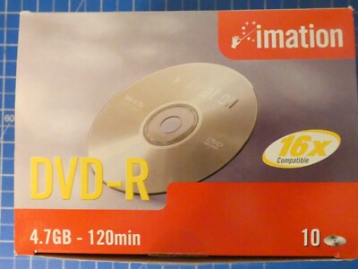 imation 4,7GB 120Min.16xspe DVD-R bedruckbar 10er Pack Jewel Case 1 fehlt Z-2971