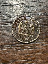 Coin France 1 Centime Napoléon III Bare Head 1854 MA (10-21/1)