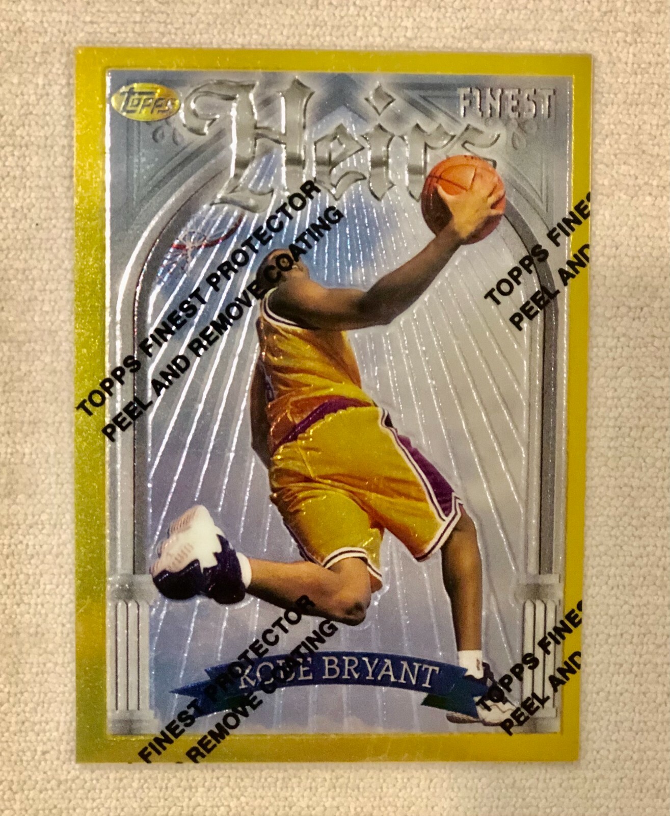 Kobe Bryant TOPPS Finest Gold Heirs W/Coating ROOKIE SUPER RARE! 🔥