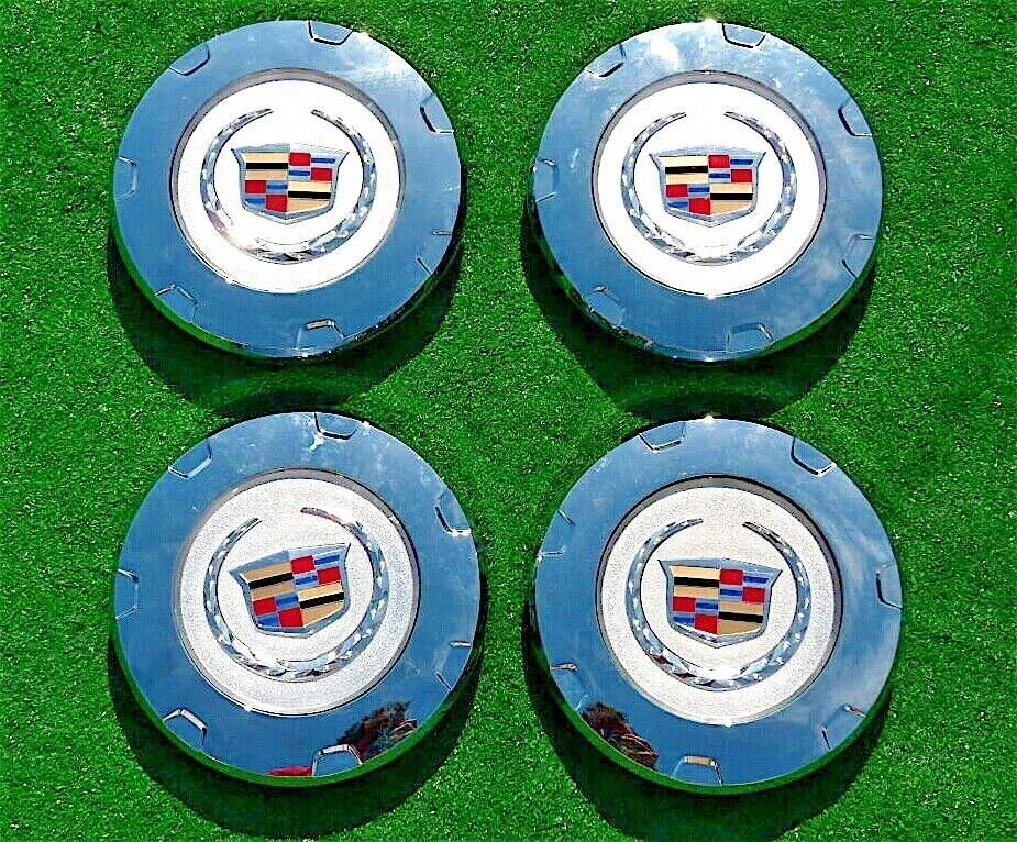 Juego de tapas centrales de fábrica Cadillac Escalade genuino GM OEM 22 pulgadas rueda 9598677 Foto 3 de 4