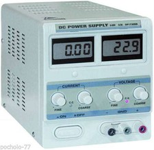 ALIMENTATION DE LABORATOIRE VARIABLE 0-30VDC / 0-5A 150W  double afficheur led
