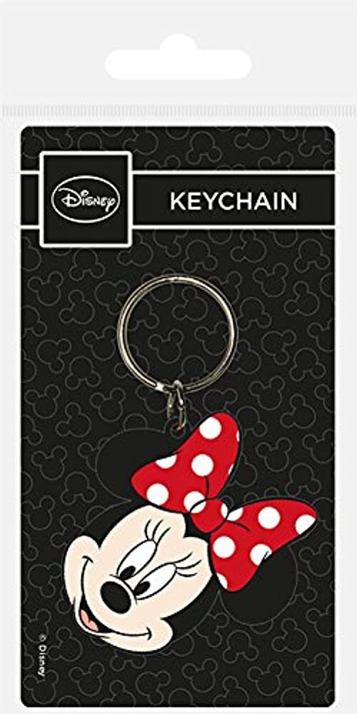 Disney Minnie Mouse RK38321C PVC Rubber Keychain 6x6cm