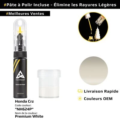 Peinture de retouche pour Honda Crz Code: NH624P Premium White - Photo 1/4
