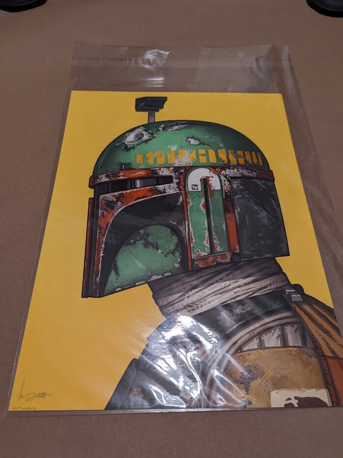 STAR WARS: Boba Fett & AT-AT Driver by Mike Mitchell – Mondo