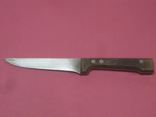 Dansk Stainless Steel Kitchen Knife 3 Rivet Wood Handle Made in Japan