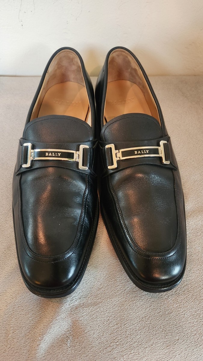 Bally Black Leather Loafers Size 10.5 | eBay display picture 2
