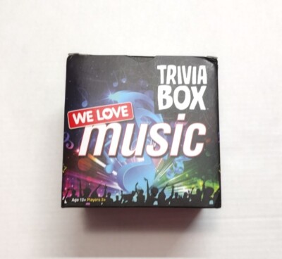We love Music Trivia Box Game Cards w 189 Questions, 20 Pictures & 1 Rule Card
