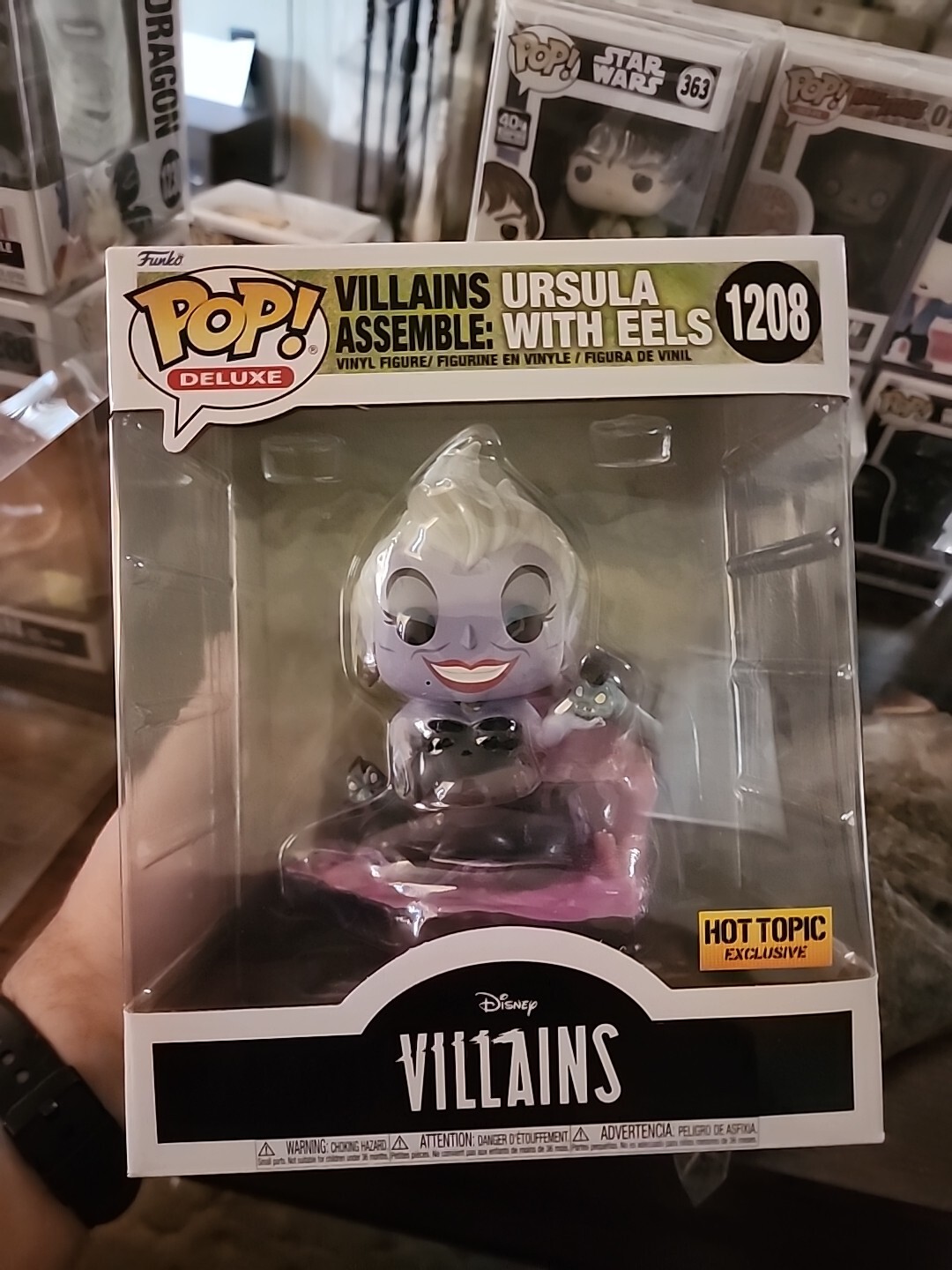 Funko Pop! Disney Úrsula Eels De Lujo Tema Caliente (Ht) (Ex) #1208 Con Protector Pop