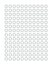 White Coding Dot Stickers Half Inch 1/2'' Semi Gloss Finish Round Circle Labels