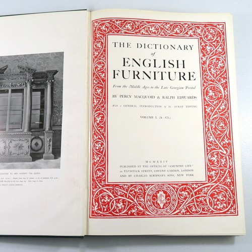 The Dictionary of American Furniture Percy MacQuoid 3 Volumes 1924 & 1927 1st Ed - Picture 7 of 12