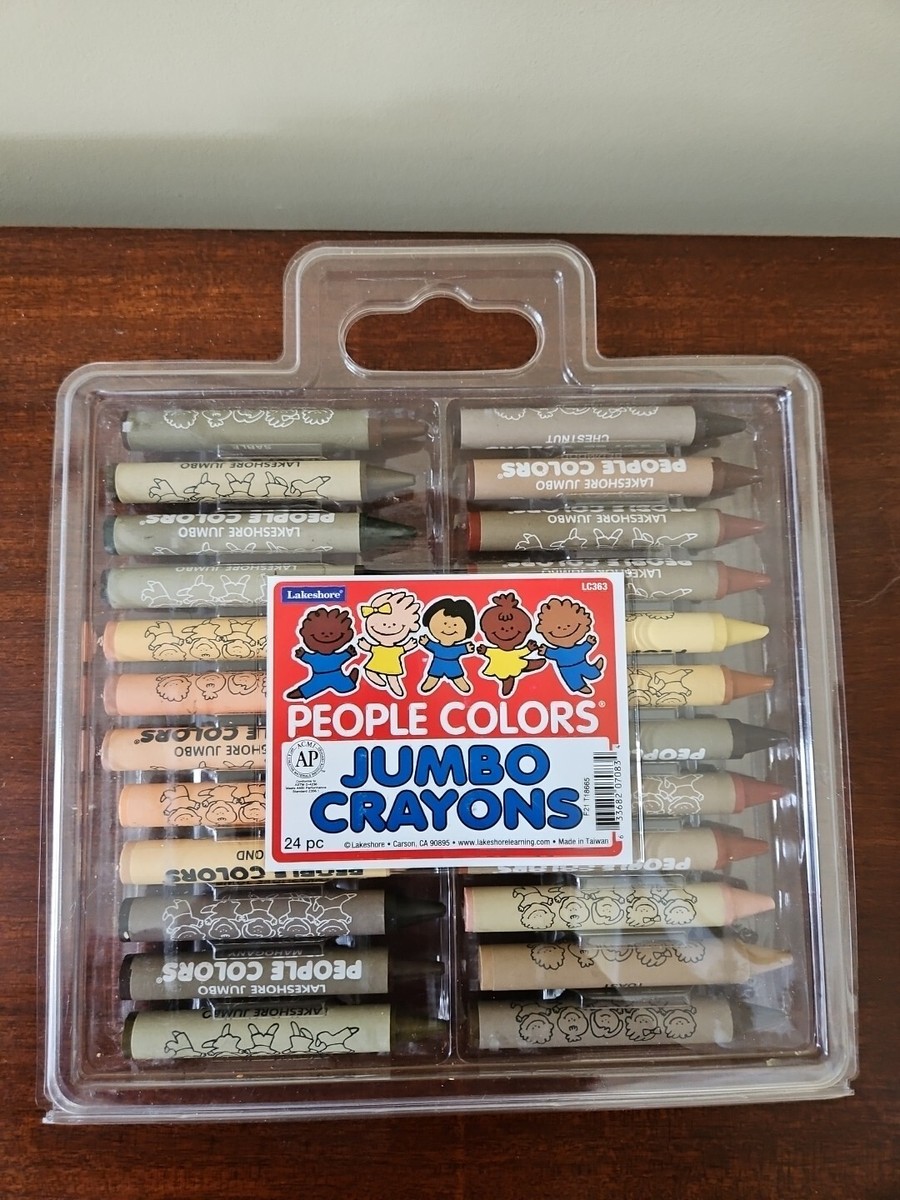 Lakeshore Learning People Colors Jumbo Crayons. Skin tones. 24