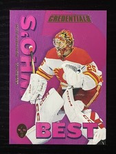 2023-24 UD Credentials Jacob Markstrom Who's Best? Insert Calgary Flames WB-JB