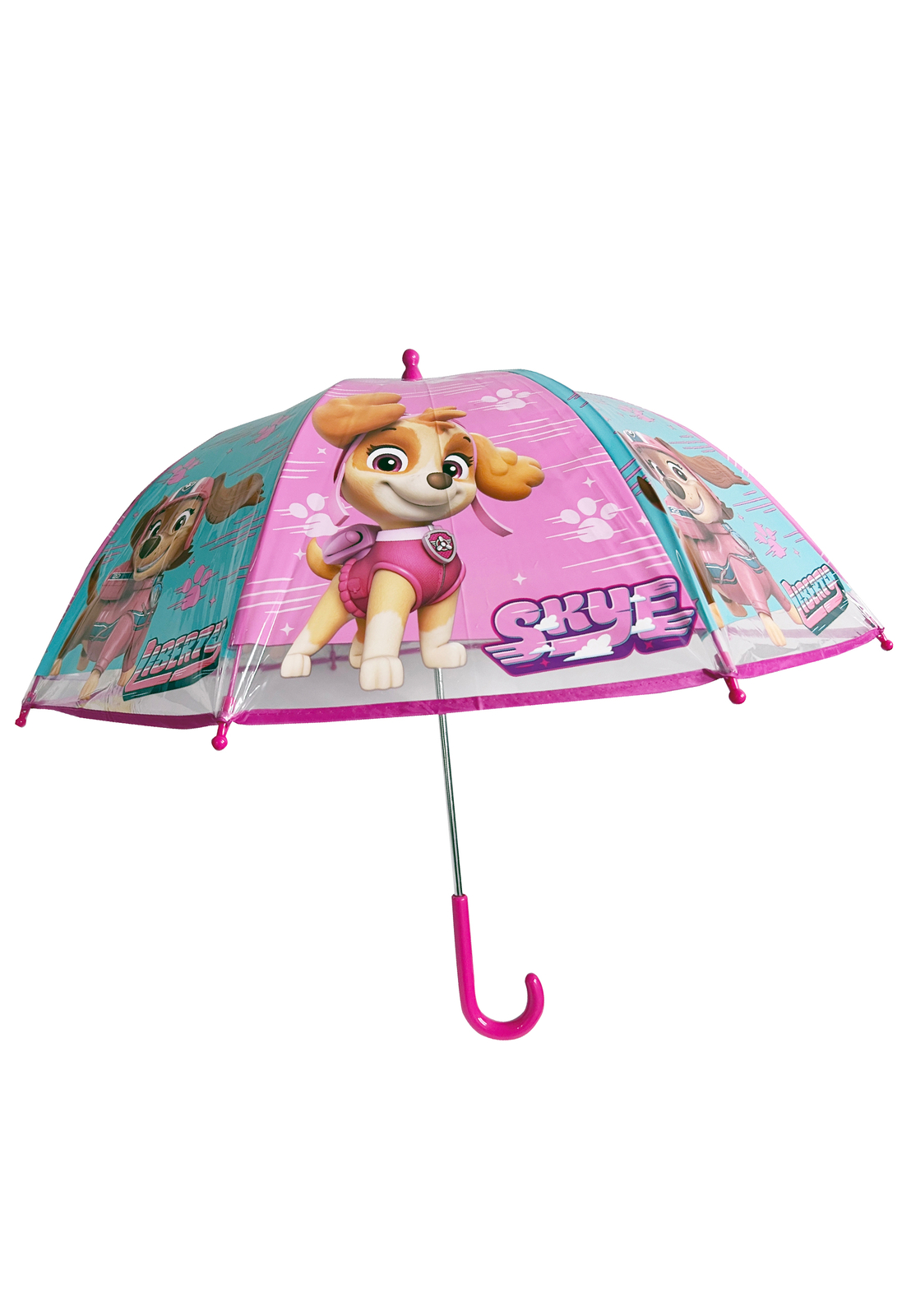 Paw Patrol Skye Kinder Regenschirm - Rosa Automatik Stockschirm