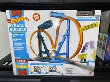 Hot Wheels Track Builder Unlimited Infinity Loop Kit with Adjustable Set-Ups ...