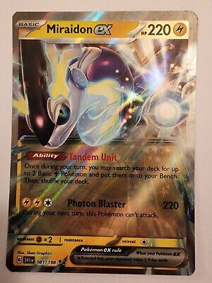 Pokemon TCG MIraidon EX Scarlet & Violet Double Rare #081/198 NM