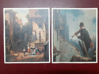 19 ältere Kunstpostkarte, - Spitzweg, Rubens, Hooch, Borch, Rembrandt u.a. 