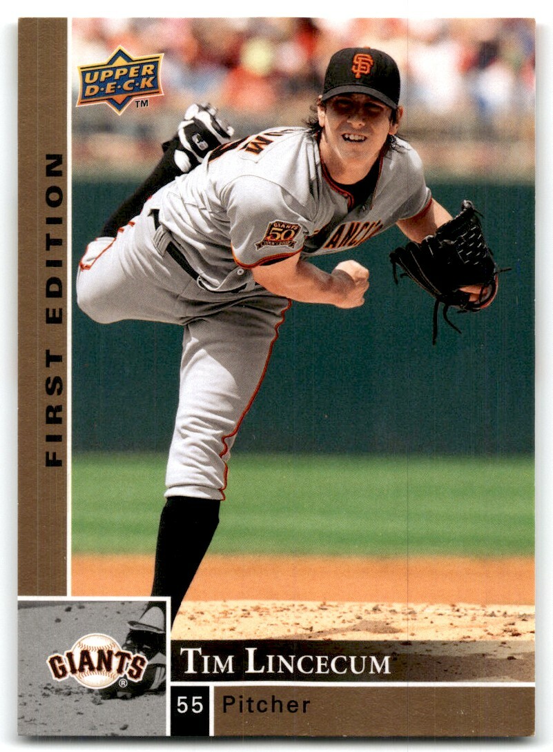 その他 Lincecum 2007 Upper Deck UD Black auto Tim Lincecum