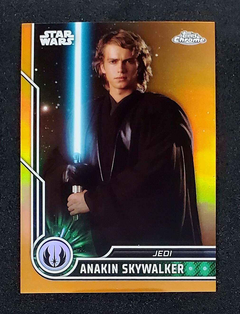 2023 Topps Chrome Star Wars #48 Anakin Skywalker Orange Refractor #4/25