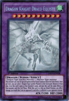 Yugioh! LP Dragon Knight Draco-Equiste - DREV-EN038 - Ghost Rare - Unlimited Edi