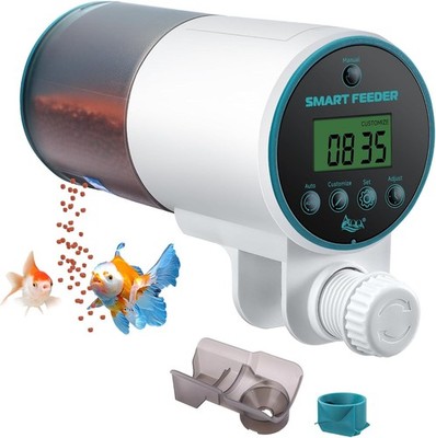 AQQA Automatischer Fischfutterautomat für Aquarium, 230ml Großraum Fisch Auto Feeder w