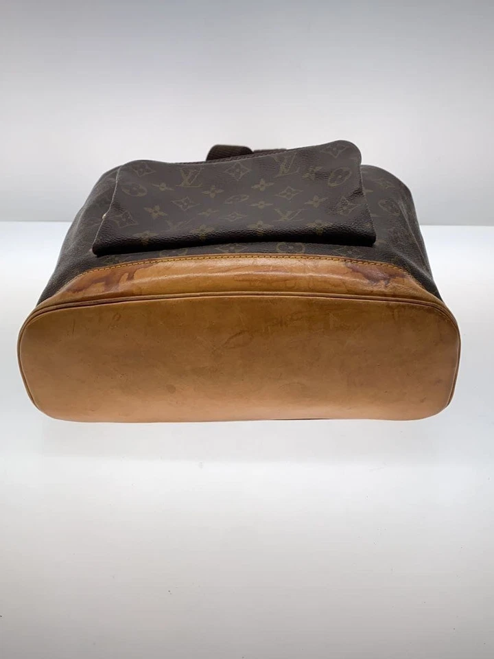 Mochila LOUIS VUITTON Montsouris MM_Lona Monograma_BRW PVC Marrón Usada Foto 4 de 4