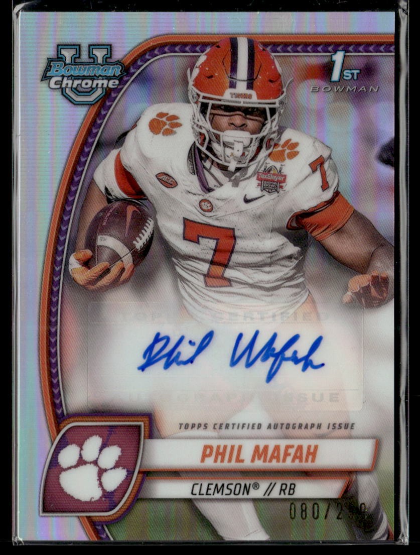 2024 Bowman University Chrome #PA-PMA Phil Mafah Prospect Autographs /250