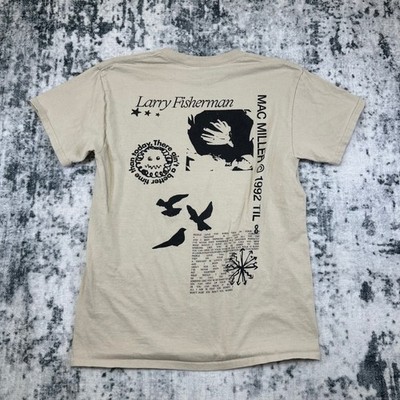 Mac Miller T Shirt Mens Medium Beige Larry Fisherman 1992 Til Infinity Graphic