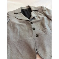 ANTONIO MELANI Light Gray Notched Collar Tailored Blazer Size 8
