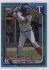2024 Bowman Draft Chrome Sky Blue Refractor Curley Martha #BDC-165 11cz
