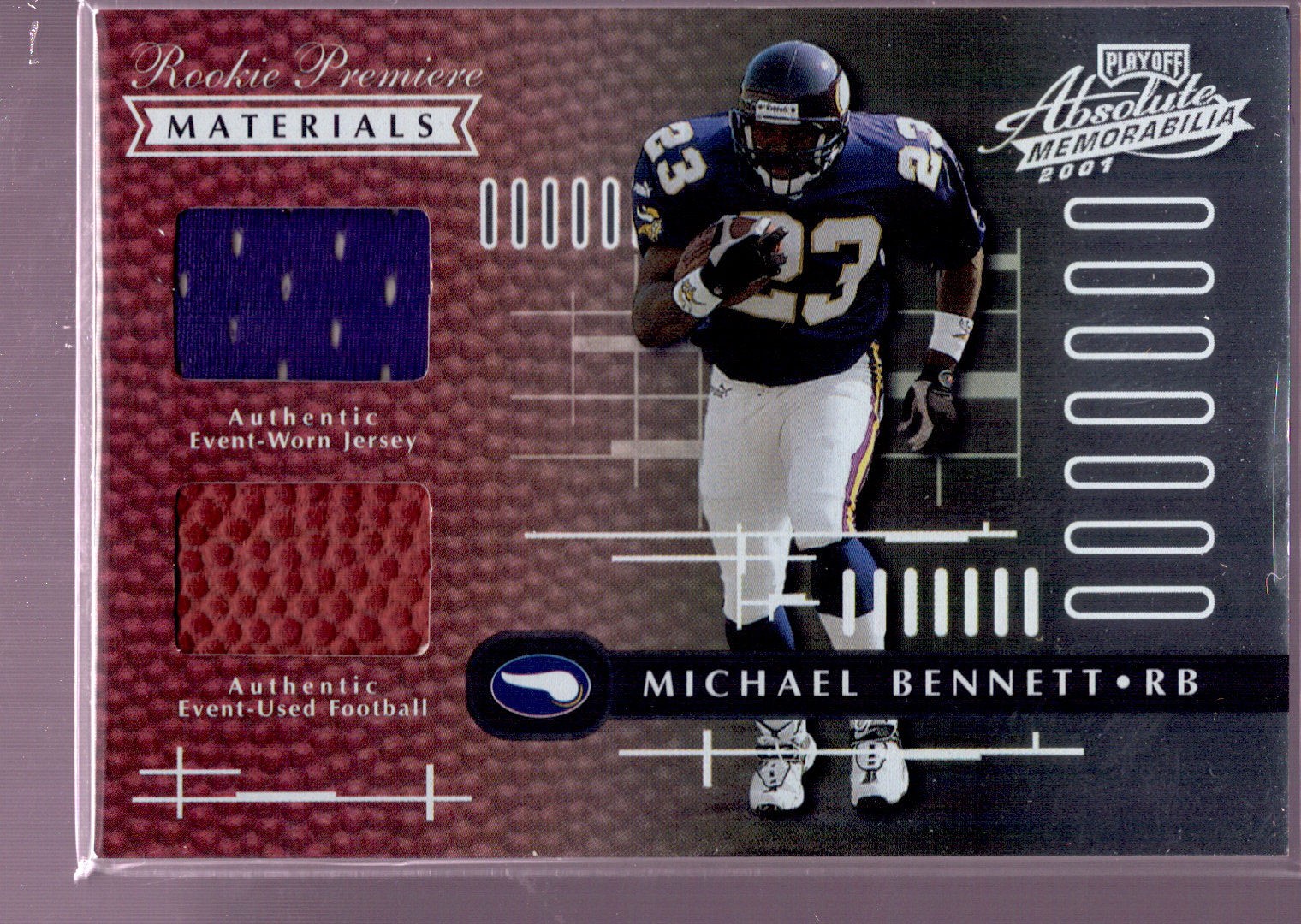2001 Playoff Absolute Memorabilia #162 Michael Bennett #/850 RC