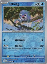 Poliwag 041/167 SV06: Twilight Masquerade Reverse Holo NM Pokemon TCG
