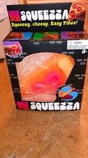 Nee Doh Squeeza Pizza Slice Tactile Squishy Squeeze Toy Orange Pink Yellow 4-11