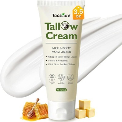 Beef Tallow for Skin, 100% Grass-Fed Whipped Tallow Balm   Organic Moisturizer