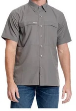 GameGuard Outdoors Men's Size M Gunmetal Gray MicroFiber Fishing Shirt