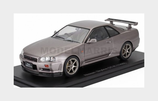 Edicola VQJ-USC206 Nissan - Skyline (R34) Coupe 1999 - Grey Met - 1/24-image