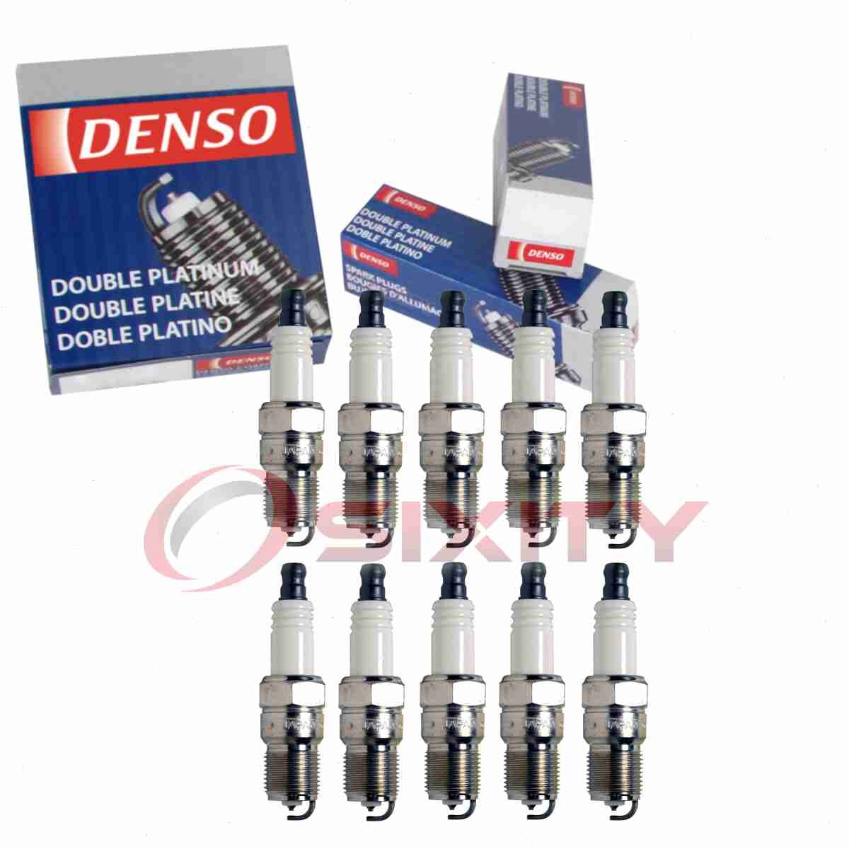 10 pc Denso Platinum Long Life Spark Plugs for 1997-1999 Ford Econoline zb