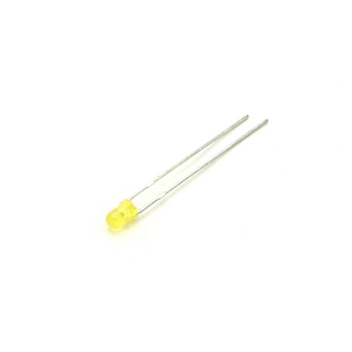 Kingbright Low Current LED, 3mm, gewölbt, 60°, 590nm, 1,8 - 2,1 V, gelb ...