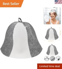 100% Natural Wool Sauna Hat for All Seasons -...