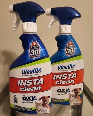 (2-Pack) Woolite INSTA CLEAN Carpet Upholstery Rug PET STAIN ODOR OXY DESTROYER