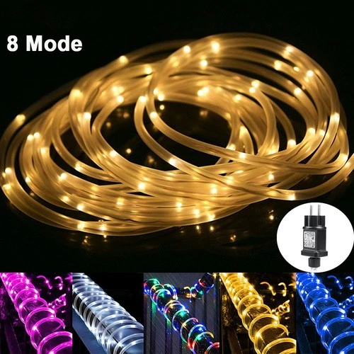 10M-30M LED-Lichtschlauch Lichterschlauch IP65 Garten Außen Innen Party Hochzeit