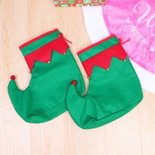 Elf Fancy Dress Shoes Covers for Women Christmas Costume Accessories