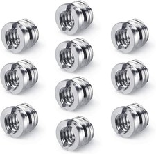 Camera 1/4"-20 to 3/8"-16 Reducer Bushing Convert Screw Adapter , 10 Pack