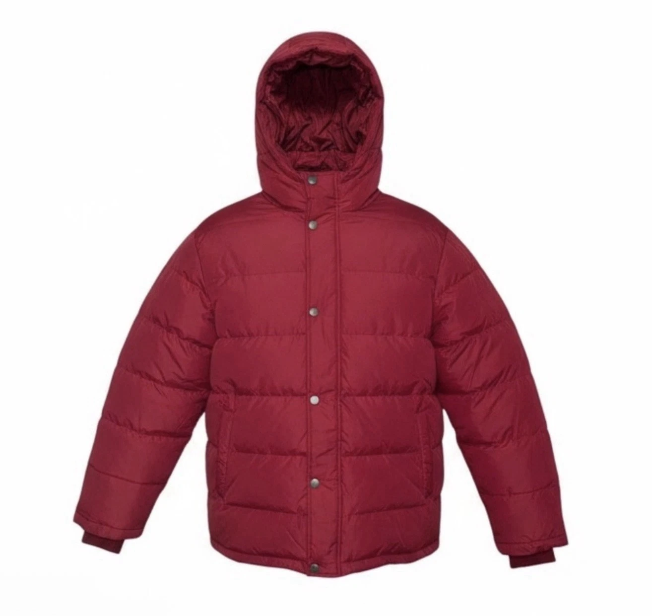 Mens Light Maroon Puffer Jacket