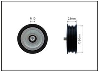 Caffaro 500095 Umlenk-/FüHrungsrolle, Keilrippenriemen FüR Hyundai,Kia