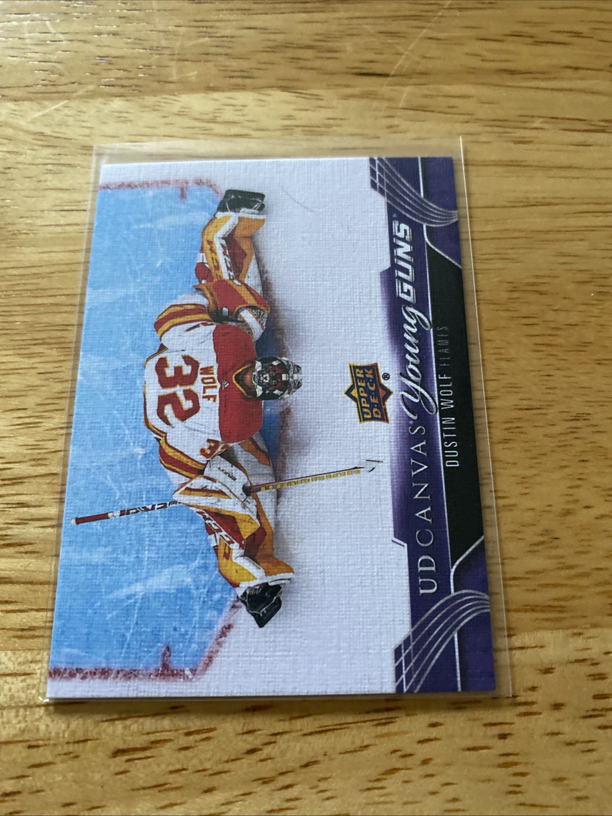 2023-24 UPPER DECK Dustin Wolf RC ROOKIE YOUNG GUNS CANVAS C109
