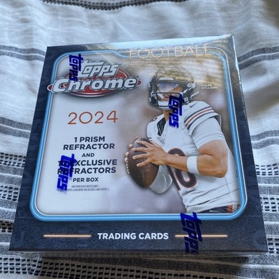 2024 Topps Chrome Football Mega Box Sealed