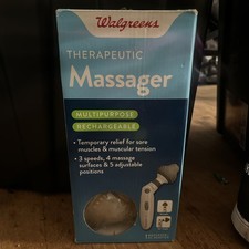 Walgreens Therapeutic Massager Multi-purpose Rechargeable Adjusts To 90 .