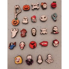 NEW 24pc Horror Movies Halloween Themed Scary Movies Croc Charms