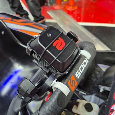 Halterung für Smartphone & Racebox Mini / Mini S   Perfekt für Kartlenkräder!