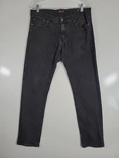 Ring of Fire Jeans Mens 34x30 Black Slim Distressed Denim Stretch Pants
